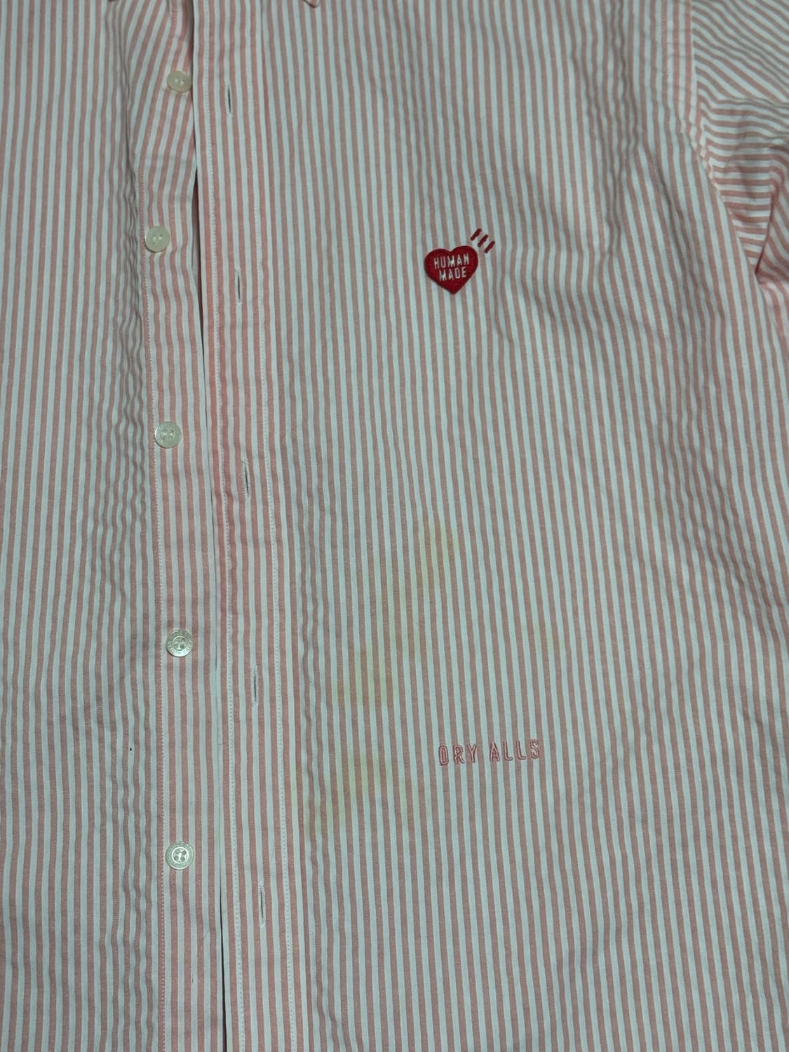 휴먼메이드 스트라이프 BD 셔츠 L 상품이미지5