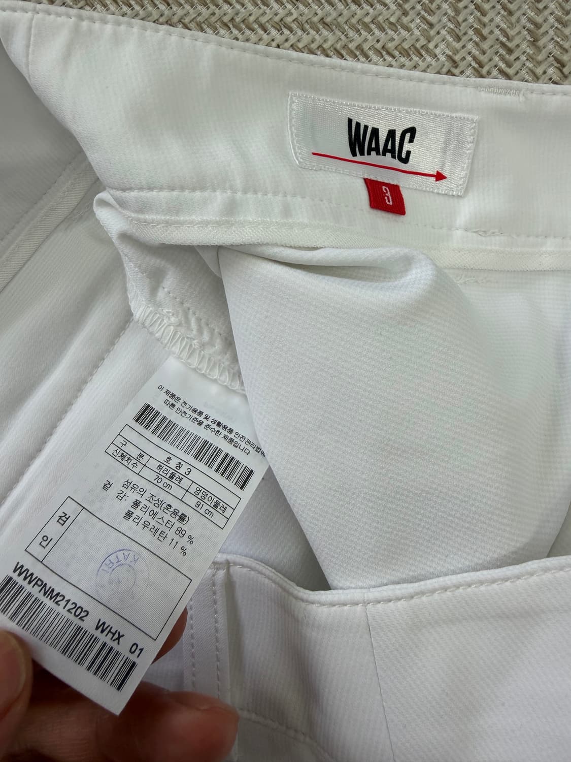 정품) WAAC 왁골프 21ss 여성 골프 반바지 3 상품이미지7