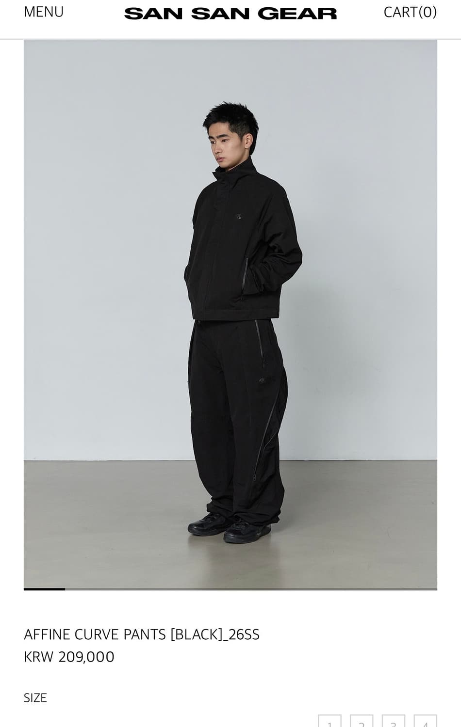 [2] 26ss 산산기어 어파인커브팬츠 상품이미지2