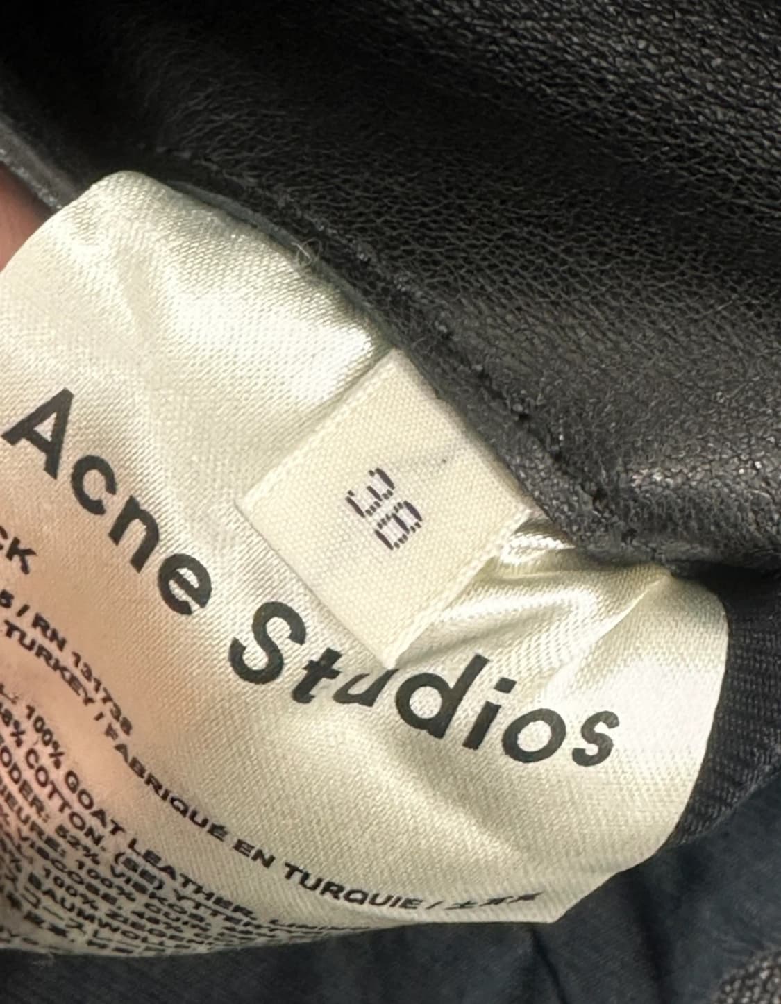 아크네스튜디오 가죽 라이더 자켓 상품이미지3