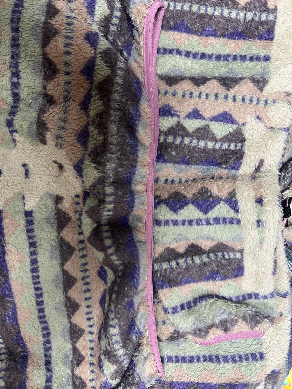 캐피탈 애슐랜드 스트라이프 앤 본 플리스 집 블루종 퍼플 상품이미지6