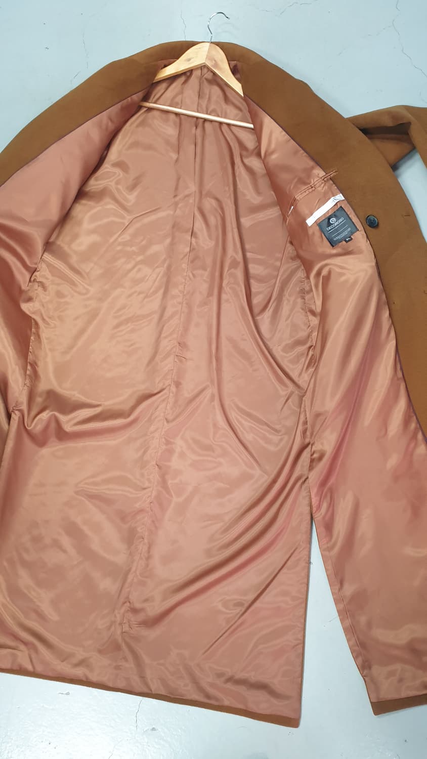 DECOROSO 브라운 더블 롱코트 XL 상품이미지3