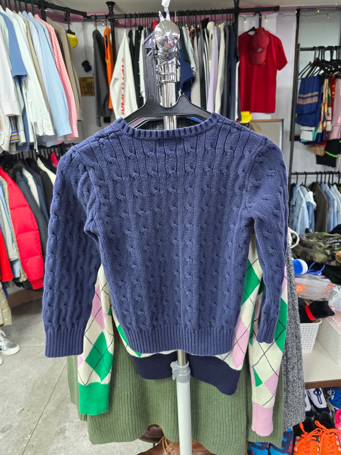 폴로랄프로렌 네이비 꽈배기 니트 (1434) 상품이미지2