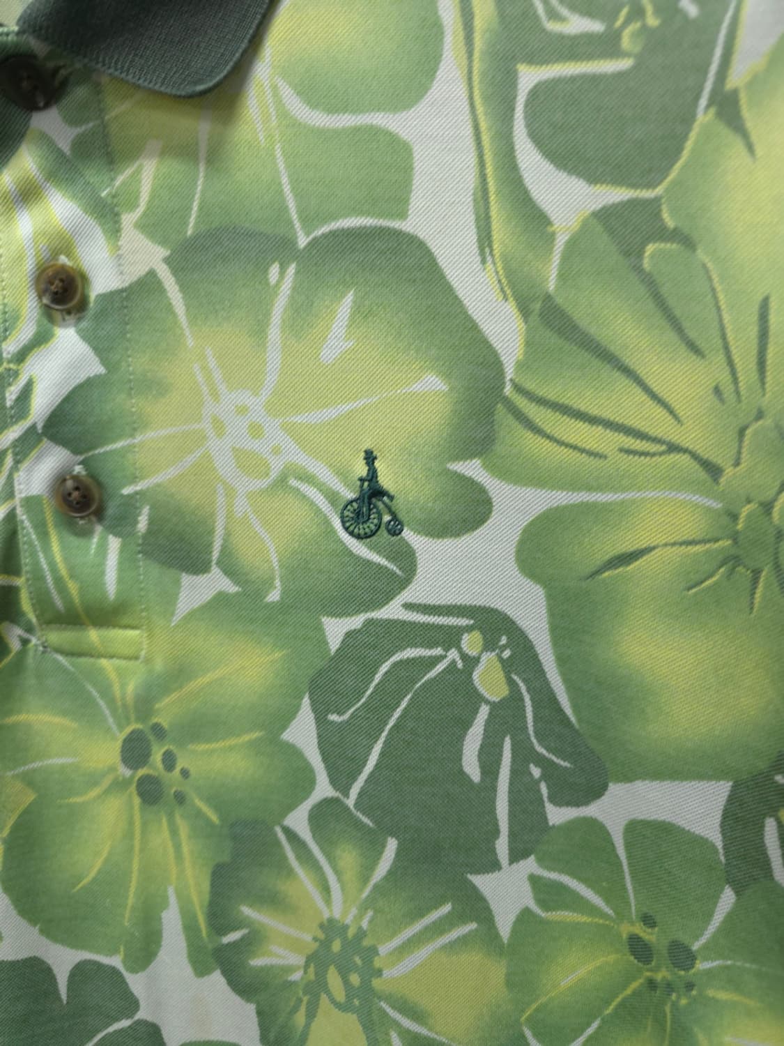 빈폴 남성 플라워 패턴 하와이안 카라 반팔 티셔츠(100) 상품이미지3