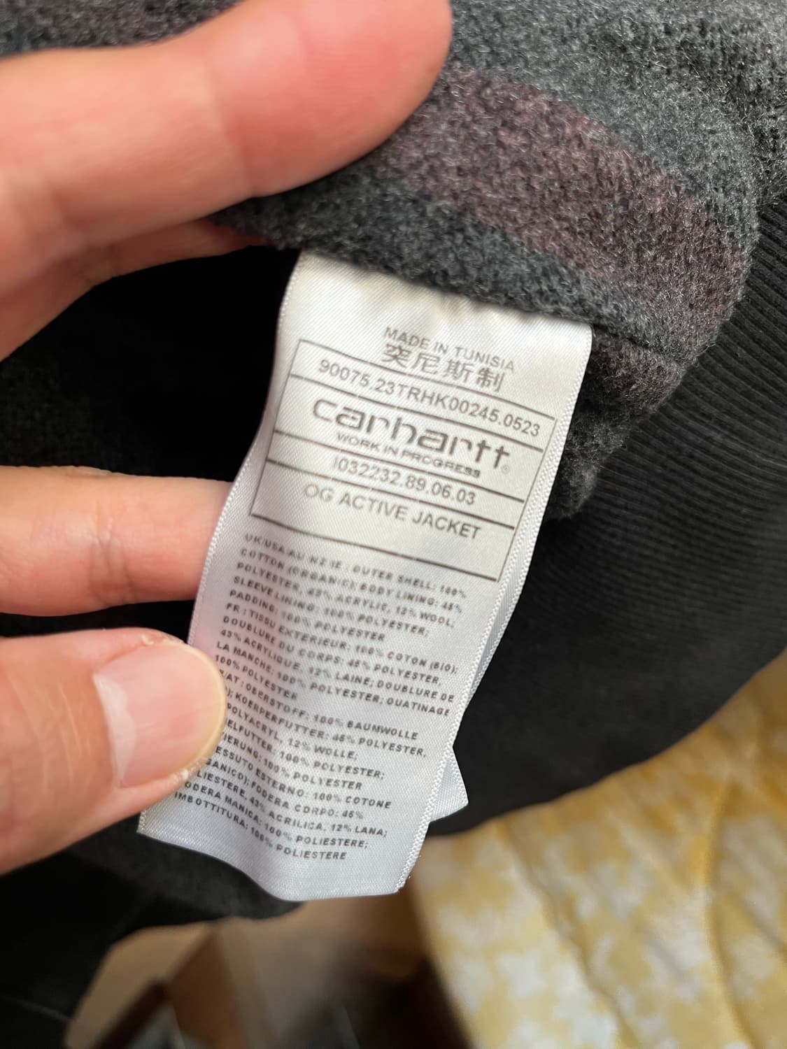 칼하트 WIP 메이틀랜드 데님 OG 액티브 자켓 블랙 스톤 워시드 상품이미지6