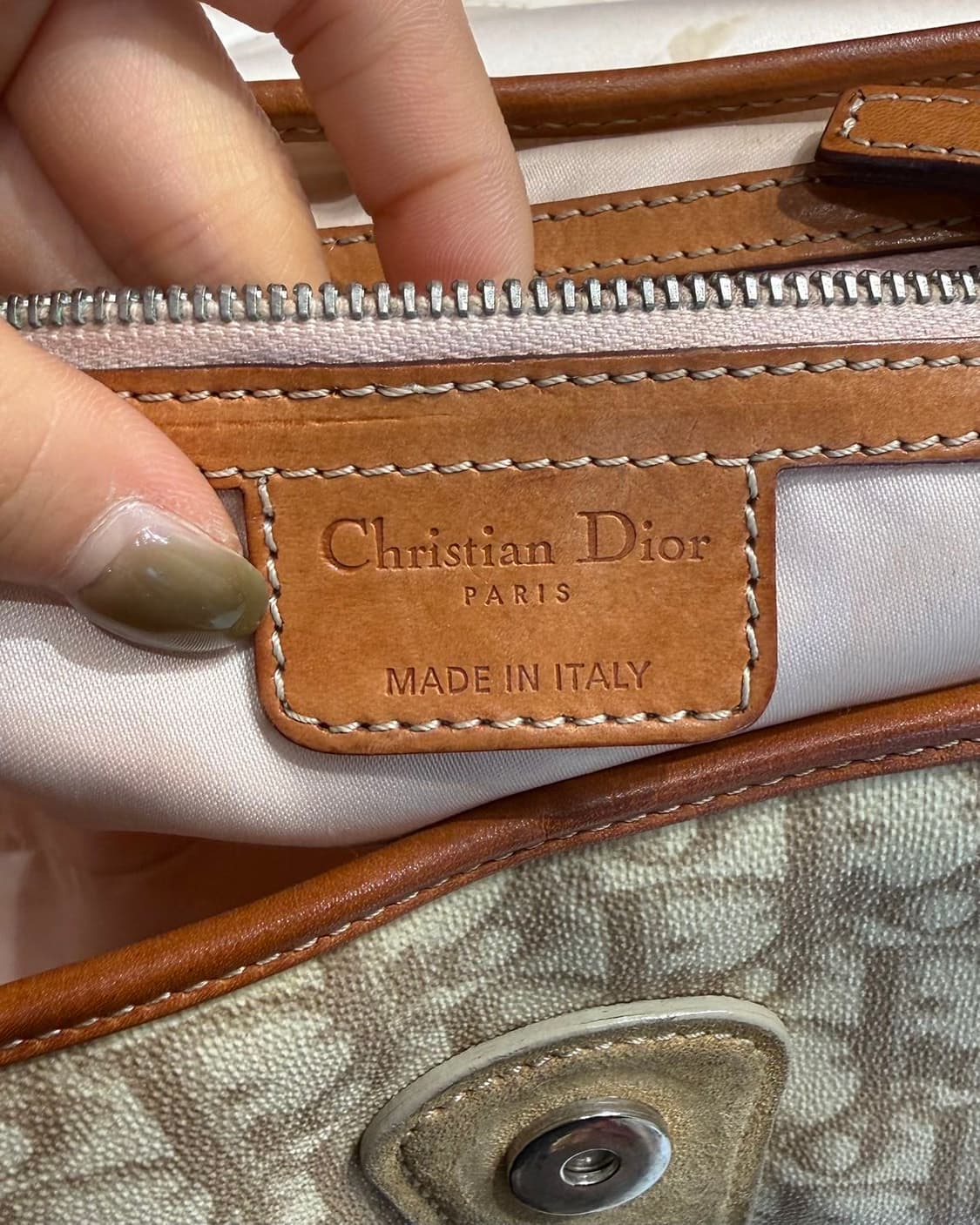 크리스찬 디올 오블리크 로맨틱 트로터 체인 숄더백 상품이미지8