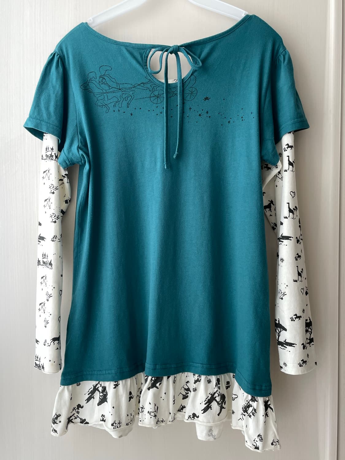 빈티지 신데렐라 티셔츠 / 모리걸 하구미 상품이미지2