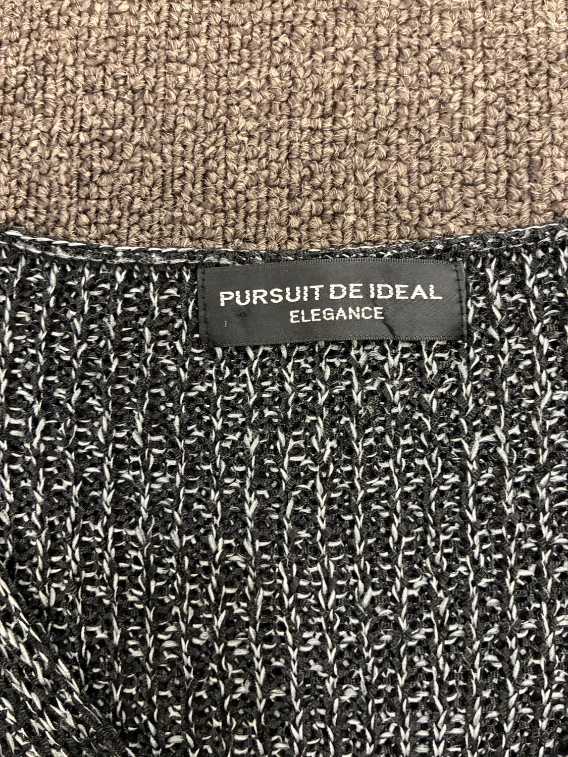 LL)Japanese vintage 여성 반팔 그물 니트 가디건 상품이미지5