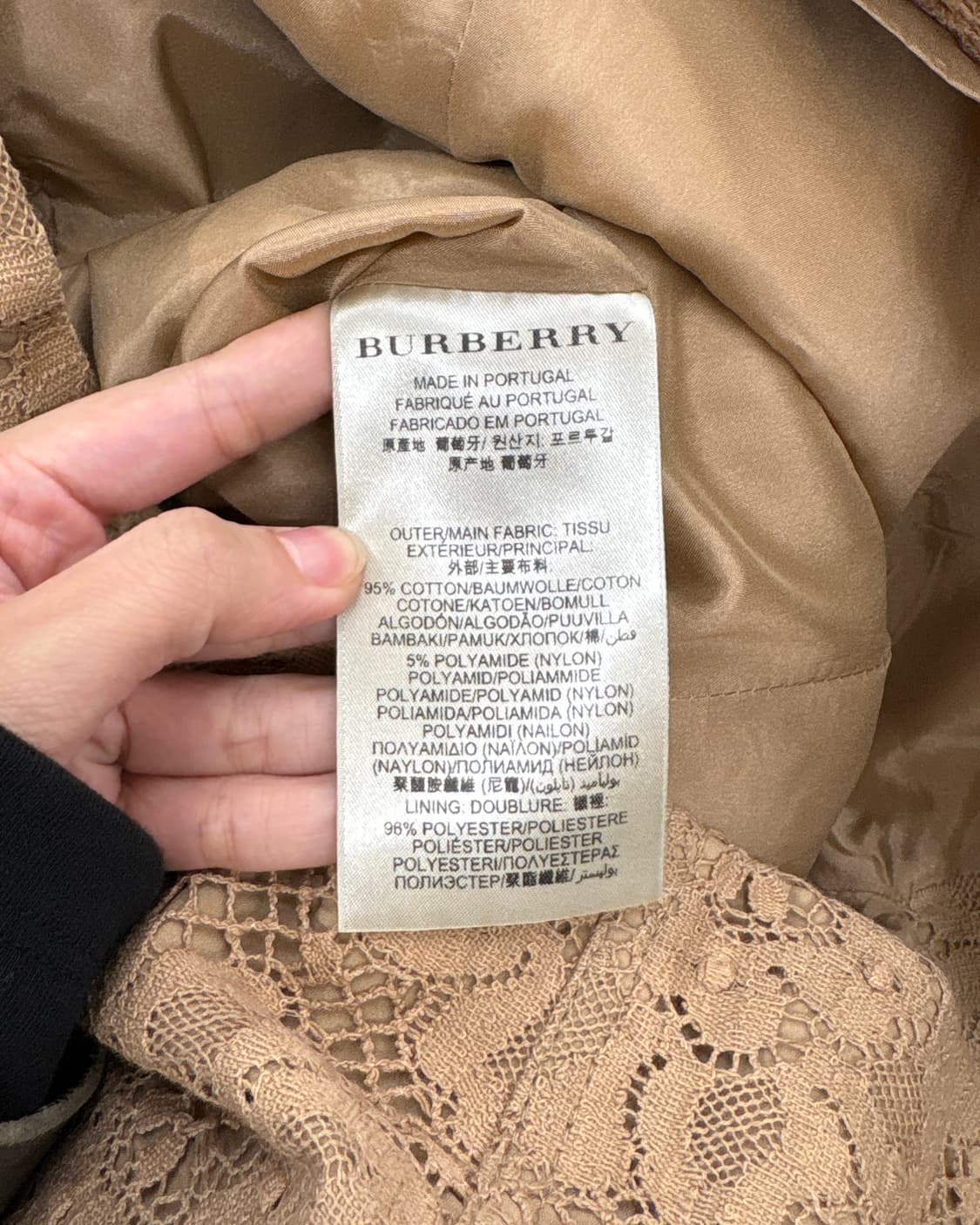 버버리 프로섬 브라운 레이스 벨티드 트렌치 코트 상품이미지8