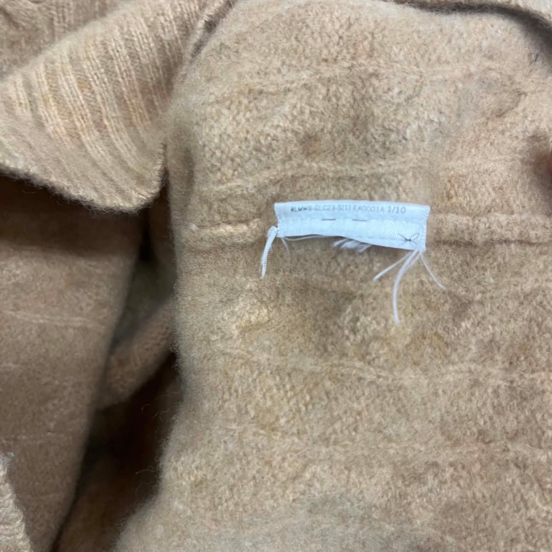 폴로 랄프로렌 현행QR 케이블 핀터깔 베이지 니트(M) 상품이미지6