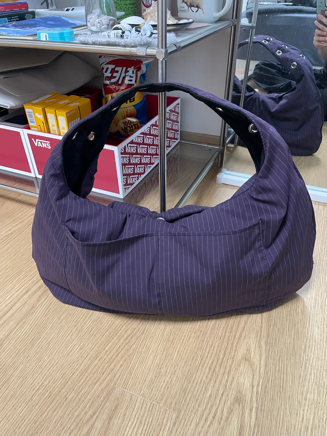 뎁크 EYELET JACQUARD BAG 자카드백 블랙 상품이미지2