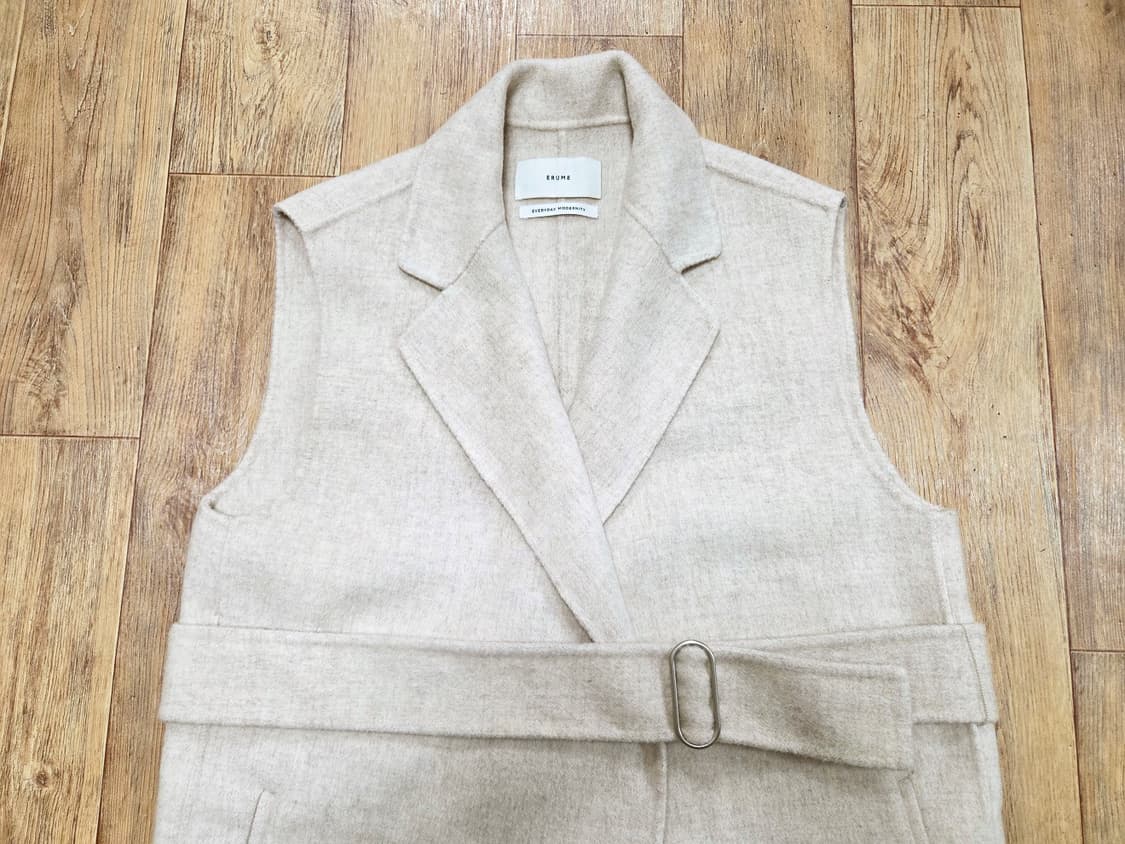 이루미(ERUME) 핸드메이드 베스트 울자켓 프리사이즈 상품이미지3