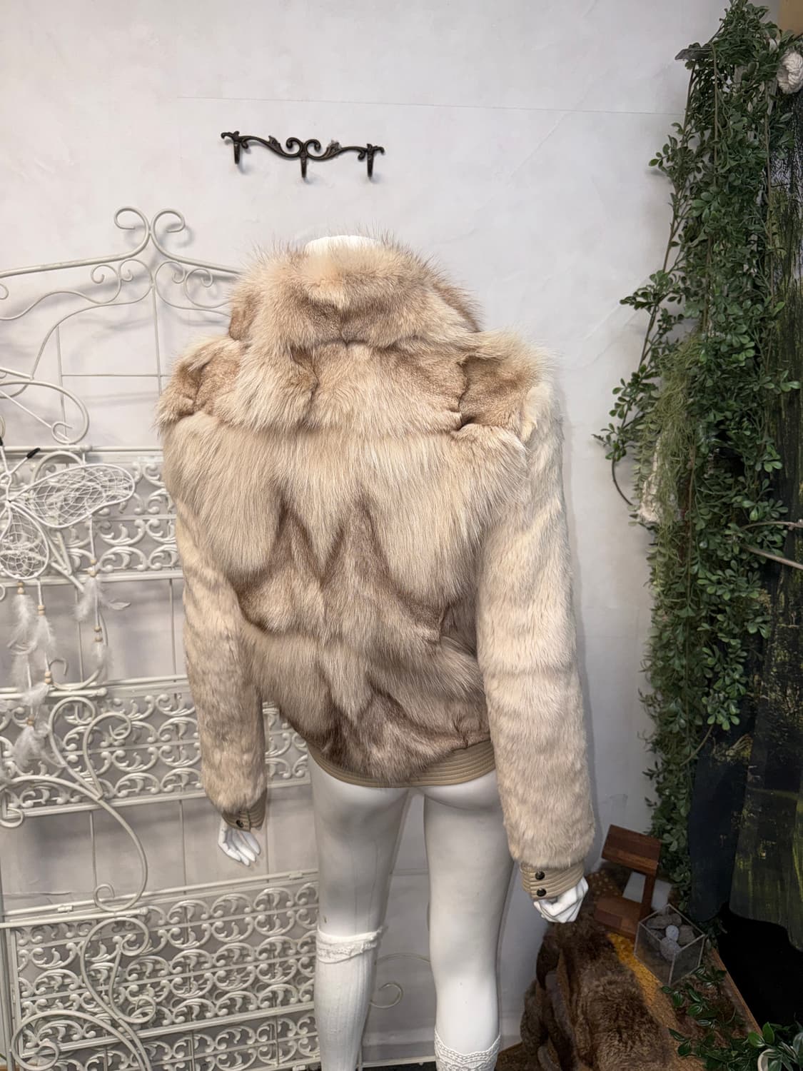 Morgan ivory lamb skin/fox&rabbit fur jk 상품이미지8