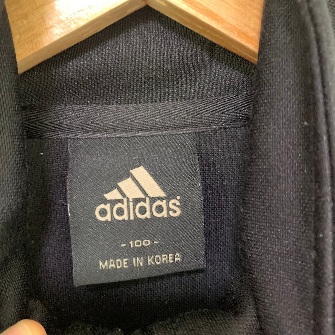 아디다스 삼선 트랙탑 블랙 화이트 빈티지 져지 집업 블랙 100 상품이미지5