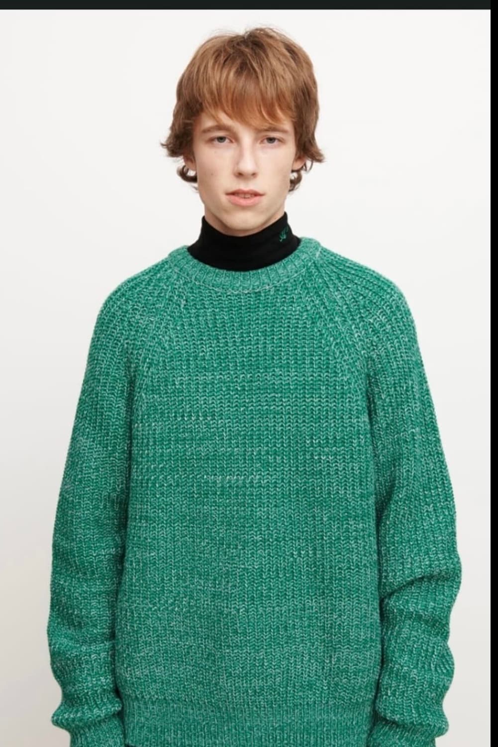 애프터프레이 솔라 인타르시아 포레스트 니트 L 사이즈 판매합니다 상품이미지1