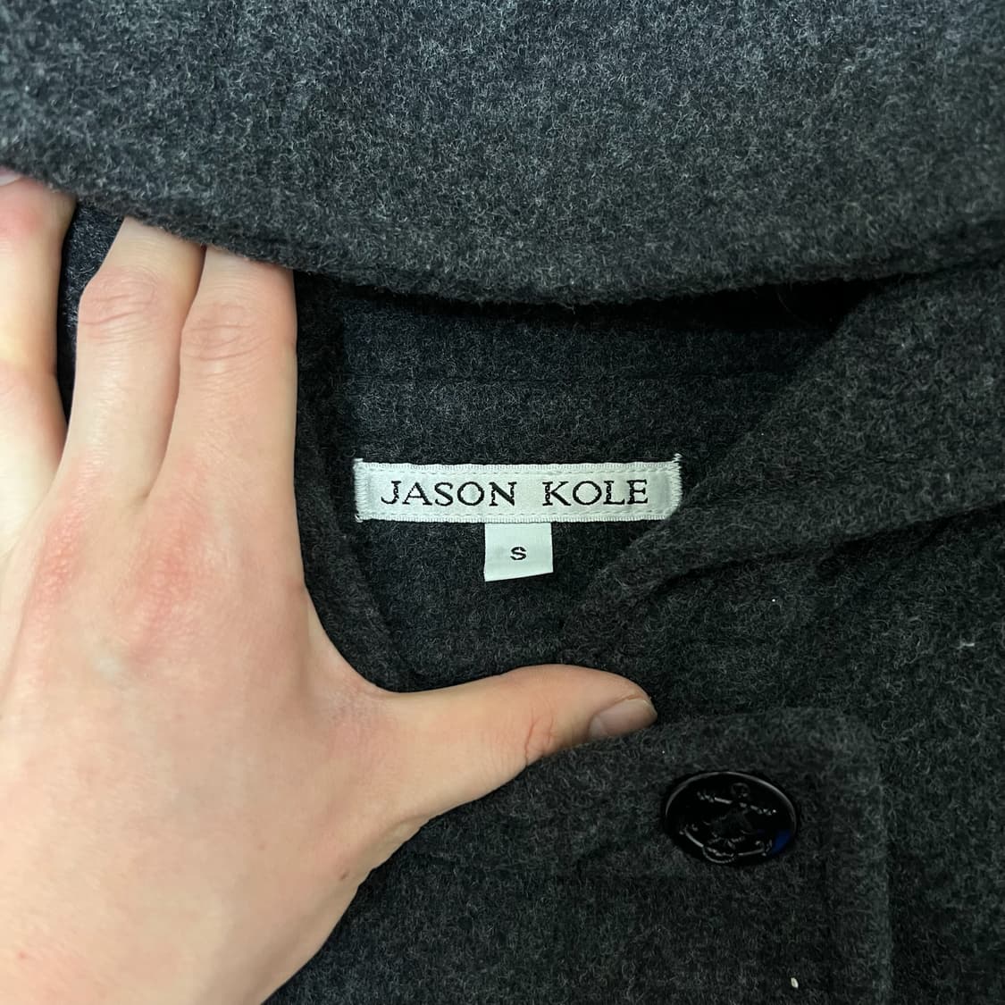 제이슨콜 남성 클래식 모직 후드 더플코트 S/90  상품이미지4