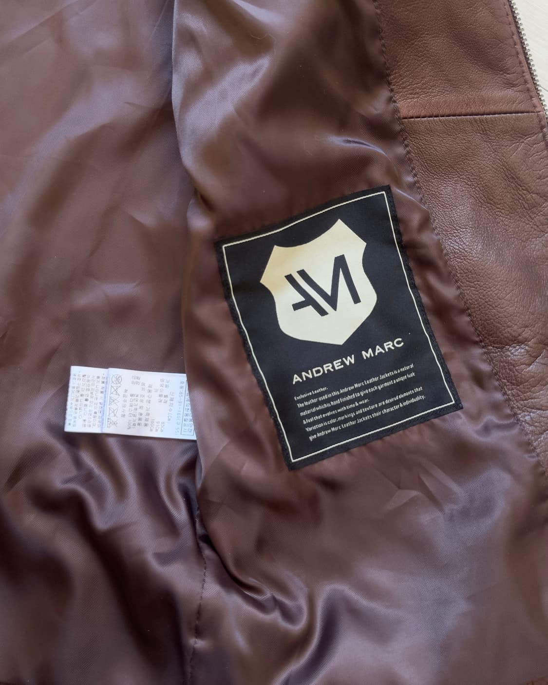 [ANDREW MARC] leather jacket (brick) 상품이미지9