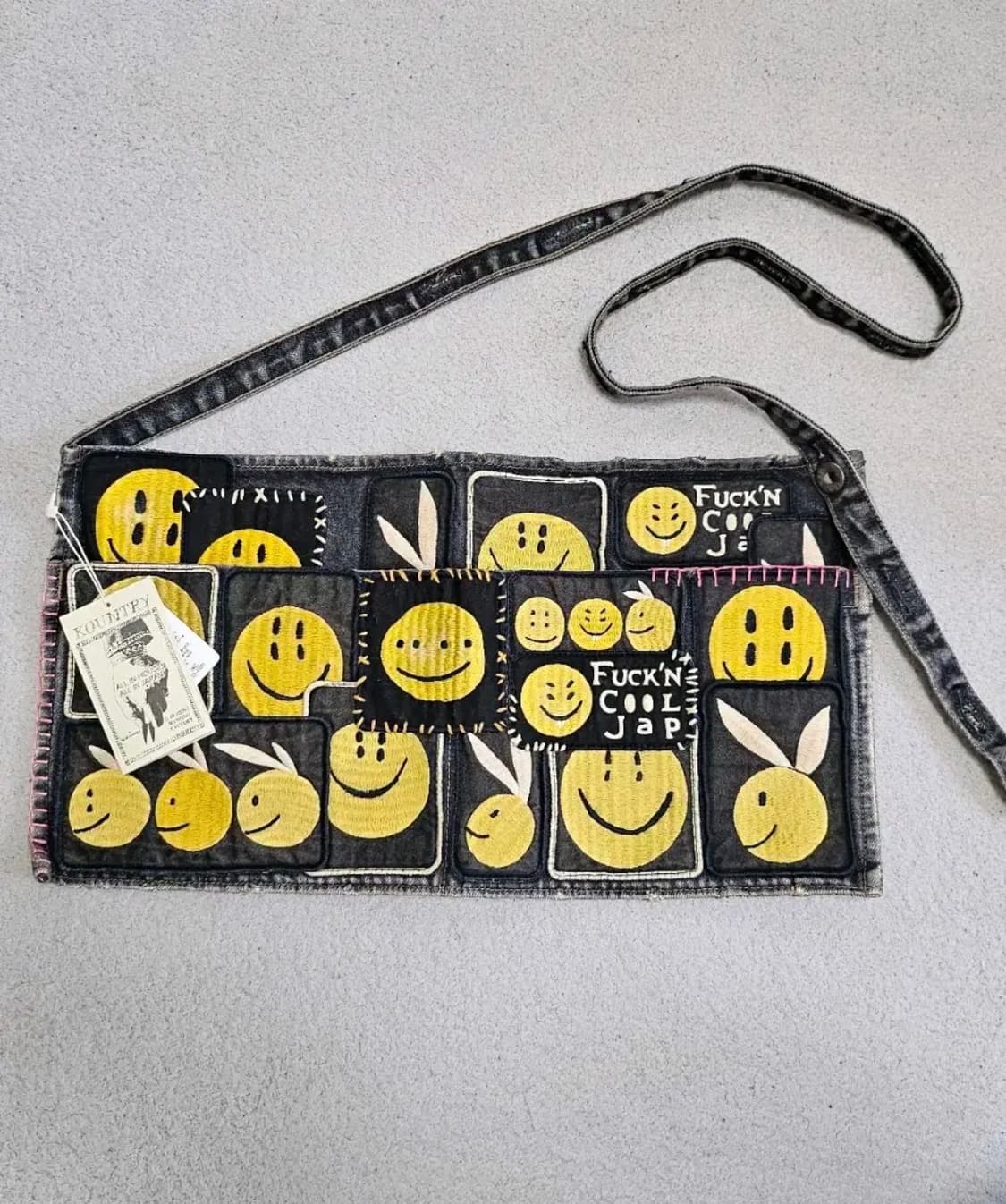 캐피탈 패치워크 스마일리 데님 앞치마 상품이미지1