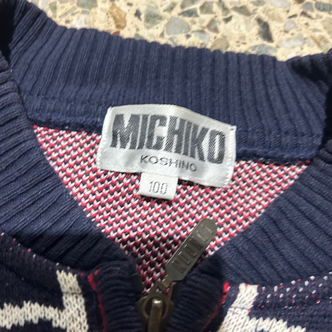 미치코 코시노 90S 유니언 잭 패턴 니트 상품이미지5