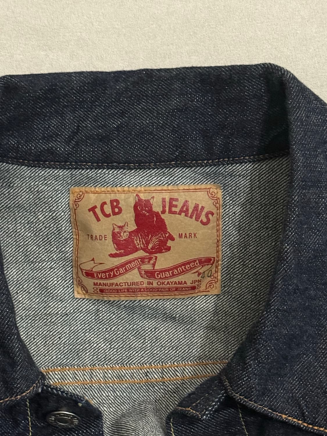 TCB 진스 데님 자켓 판매합니다.(40) 상품이미지2