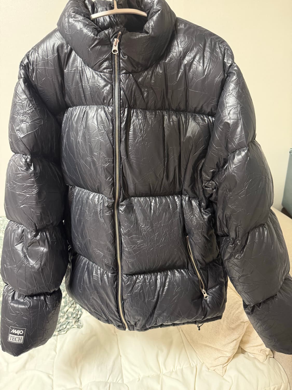 스투시 stussy 링클 나일론 푸퍼 패딩 블랙 L 상품이미지1