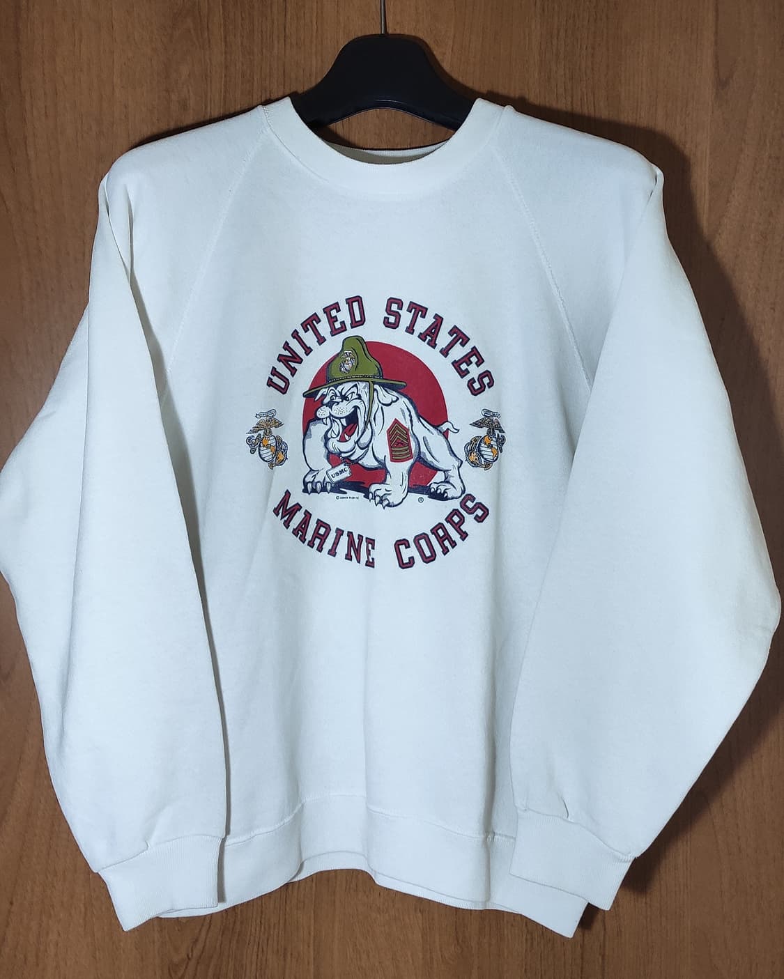80s 미해병대 불독 스웻셔츠 L사이즈 상품이미지1