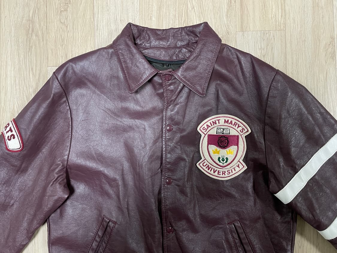 105) 80's 챌린저스포츠웨어 레터맨 가죽자켓(캐나다제)RRL&LVC 상품이미지4