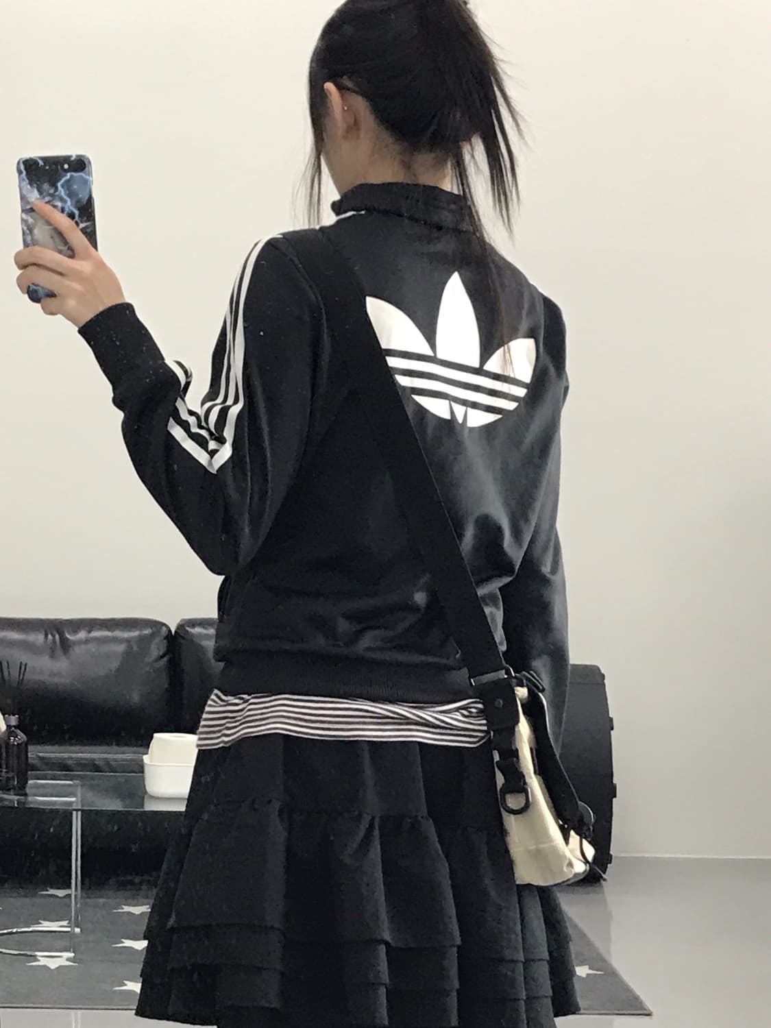 Adidas black firebird jersey 상품이미지3