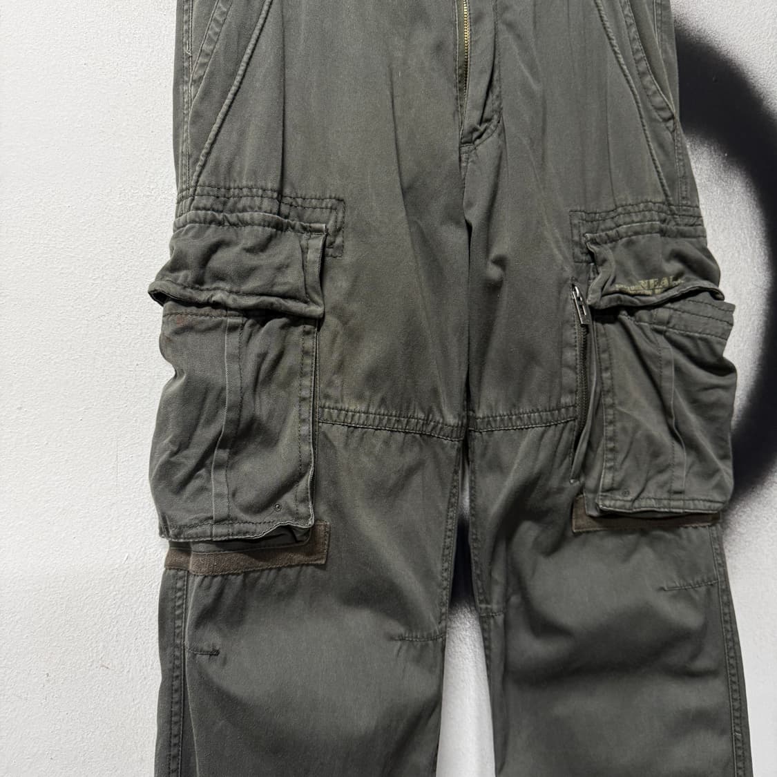 VTG 빈티지 밀리터리 멀티 포켓 와이드 카고 팬츠 상품이미지4