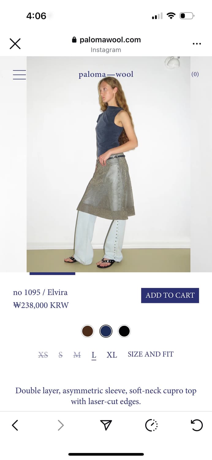 paloma wool top S 상품이미지2