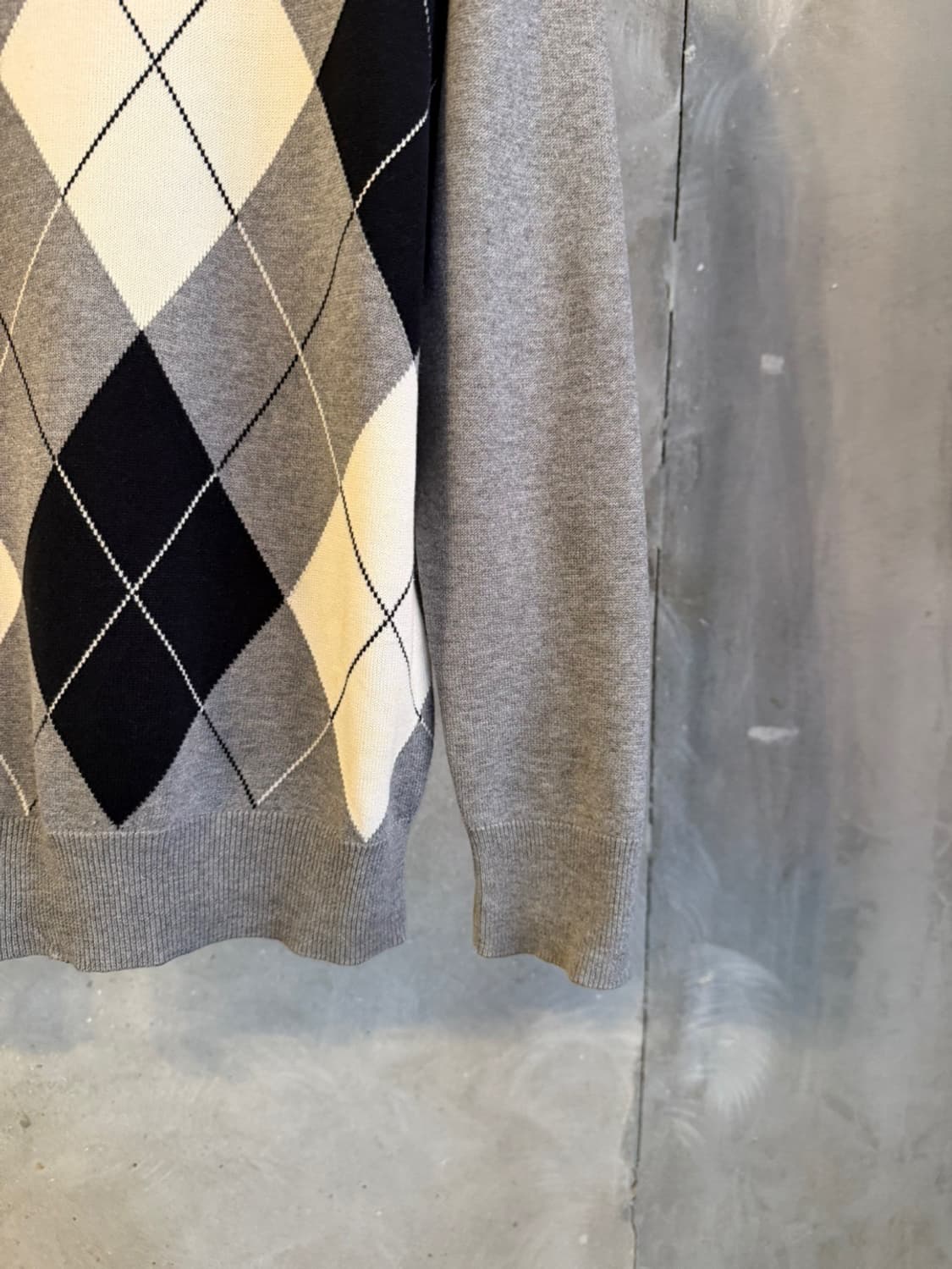 프레드페리 아가일 니트 슬림100 상품이미지6