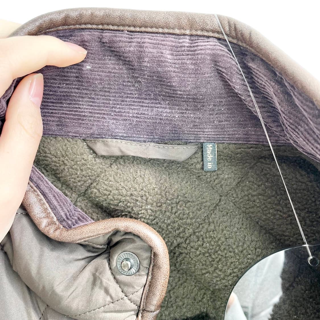 A2 Barbour 바버 브라운컬러 POWELL 퀼팅 자켓 M(95-10 상품이미지7