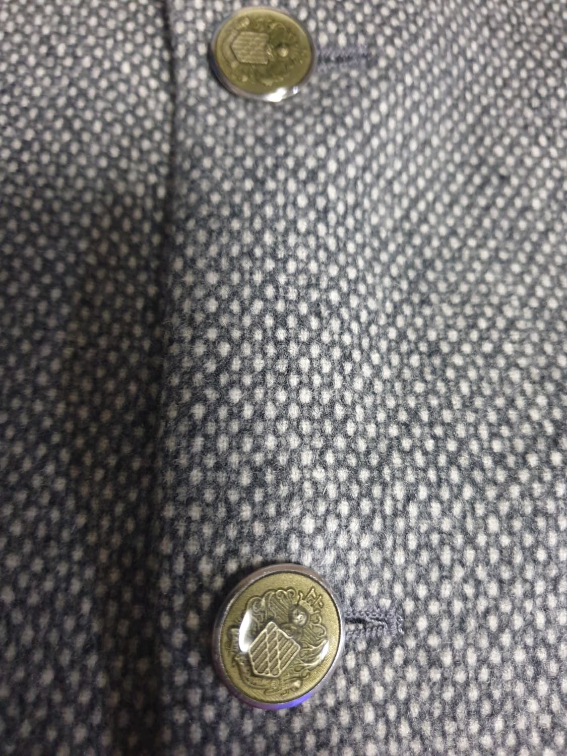 (빈티지) 트루젠 슬림핏 앙고라 혼방 클래식 울 블레이저 그레이(100) 상품이미지3