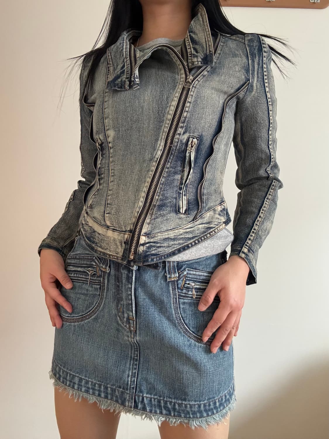 데님 라이더 자켓 상품이미지2