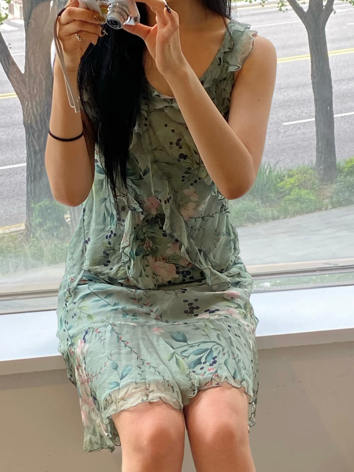 빈티지 쉬폰 투피스 상품이미지3