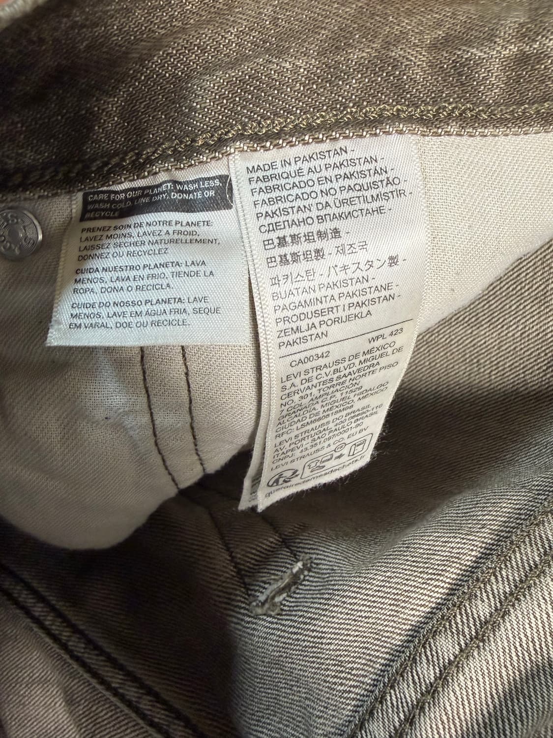 리바이스 555 브라운 블랭크탭 32x32 상품이미지6