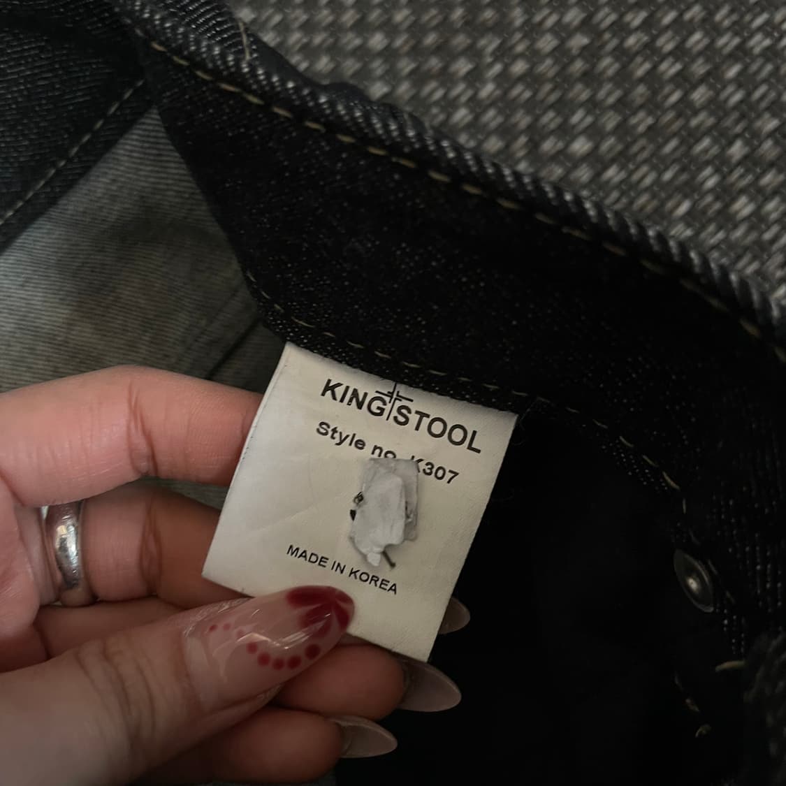 (31) 킹스툴 흑청 스티치 데님 팬츠 S 상품이미지4