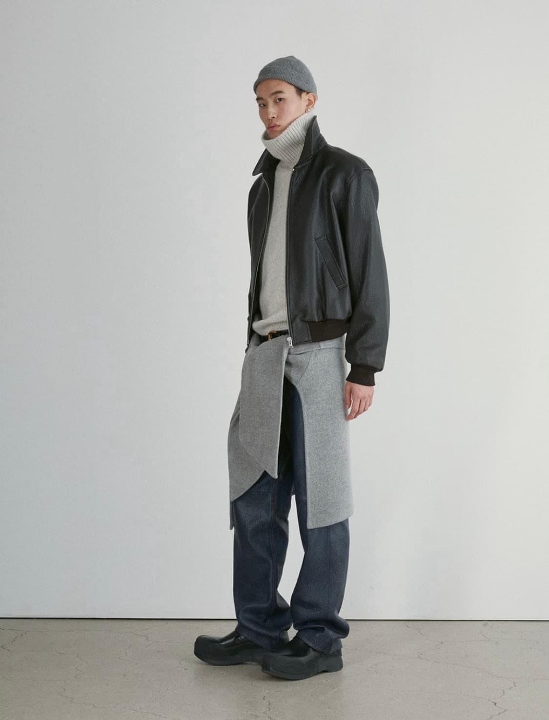 RECTO [XL] 렉토 벤 슈렁큰 램 레더 가죽 자켓 다크 브라운 상품이미지5