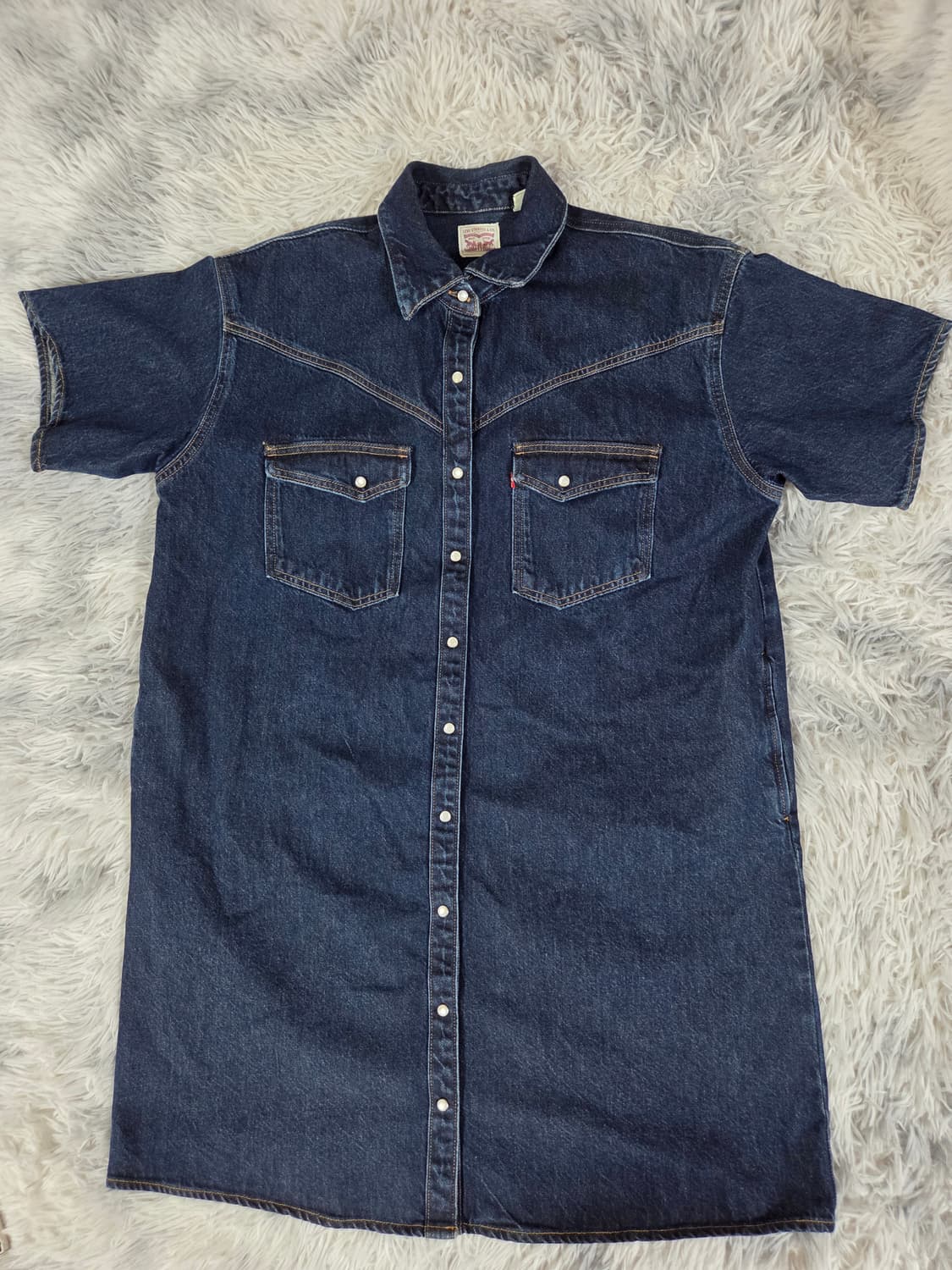 리바이스 데님 셔츠 원피스 청반팔 상품이미지1