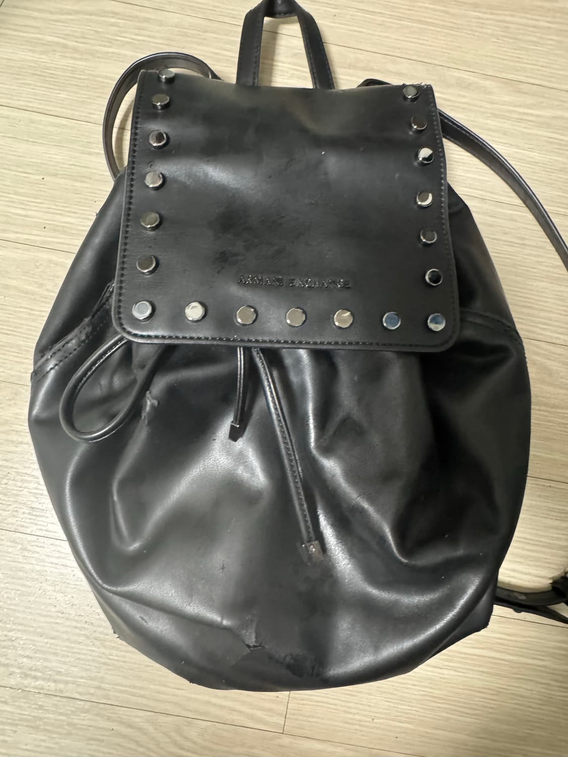 아르마니 레더 백팩 판매 상품이미지2