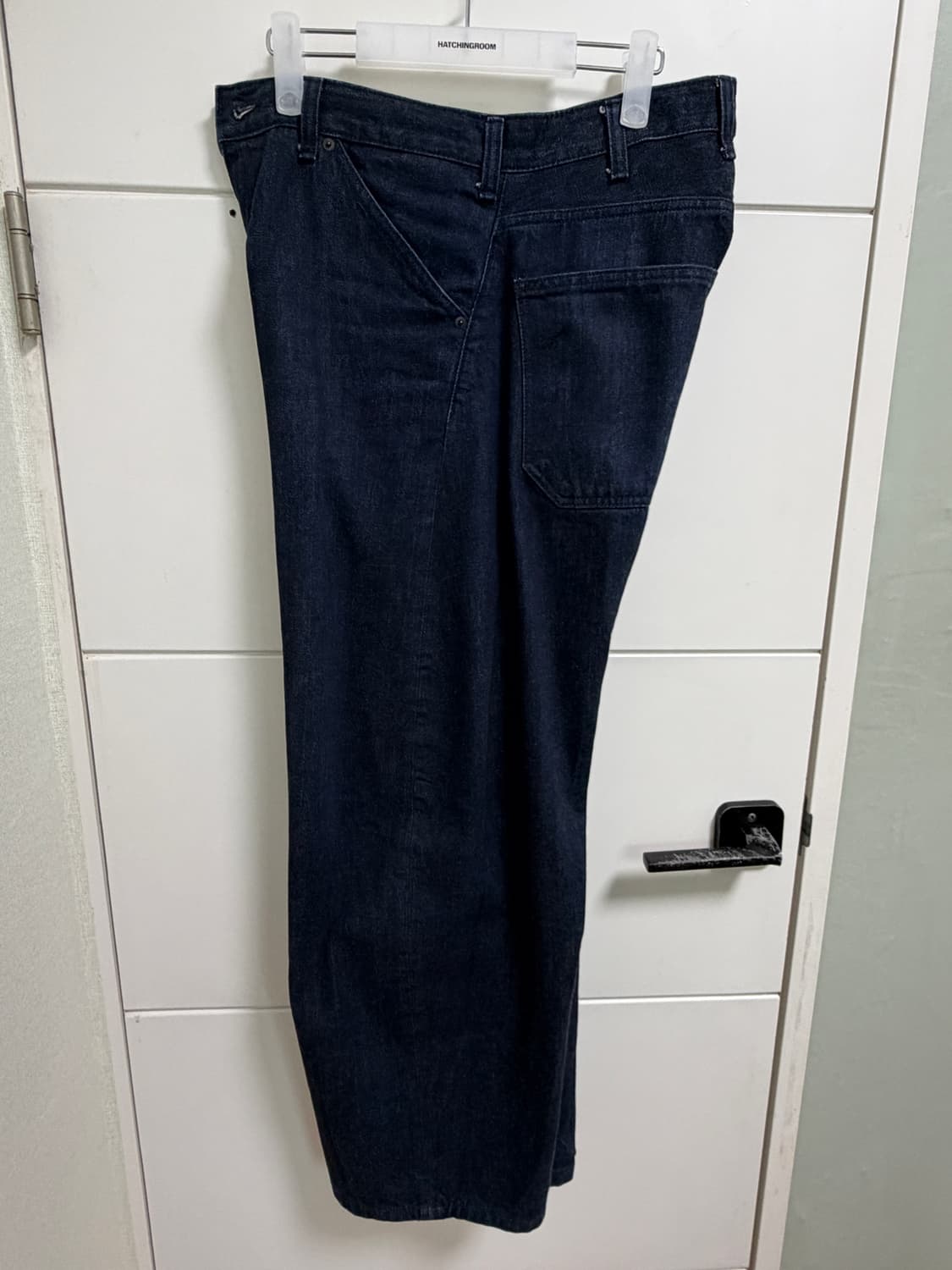 해칭룸 와이드 커브진 워시드 인디고 상품이미지5