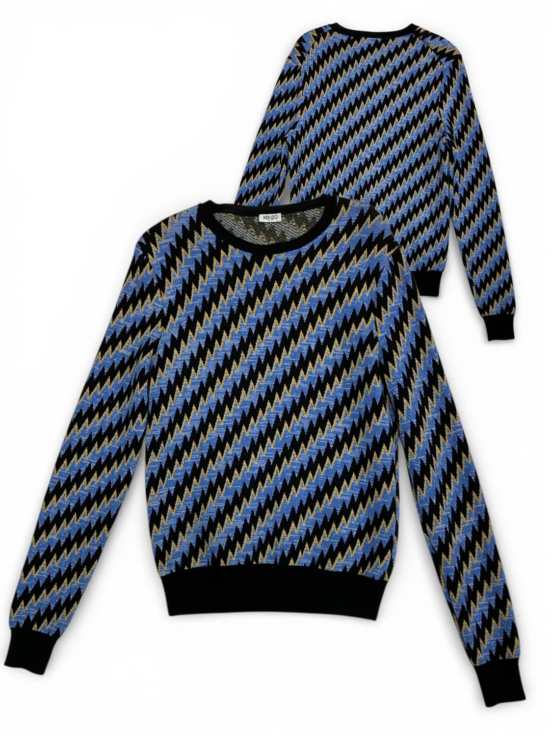 Kenzo 켄조 지그재그 패턴 니트 S 상품이미지1