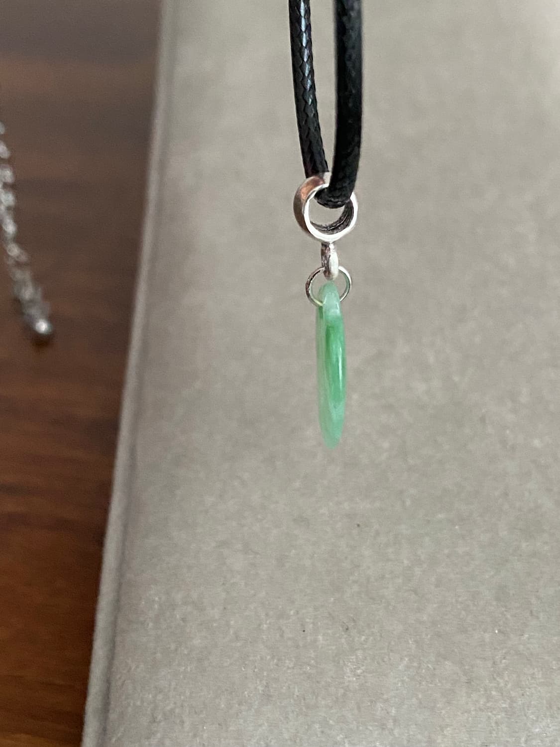 하트 모티브 천연 비취 펜던트 목걸이 상품이미지5