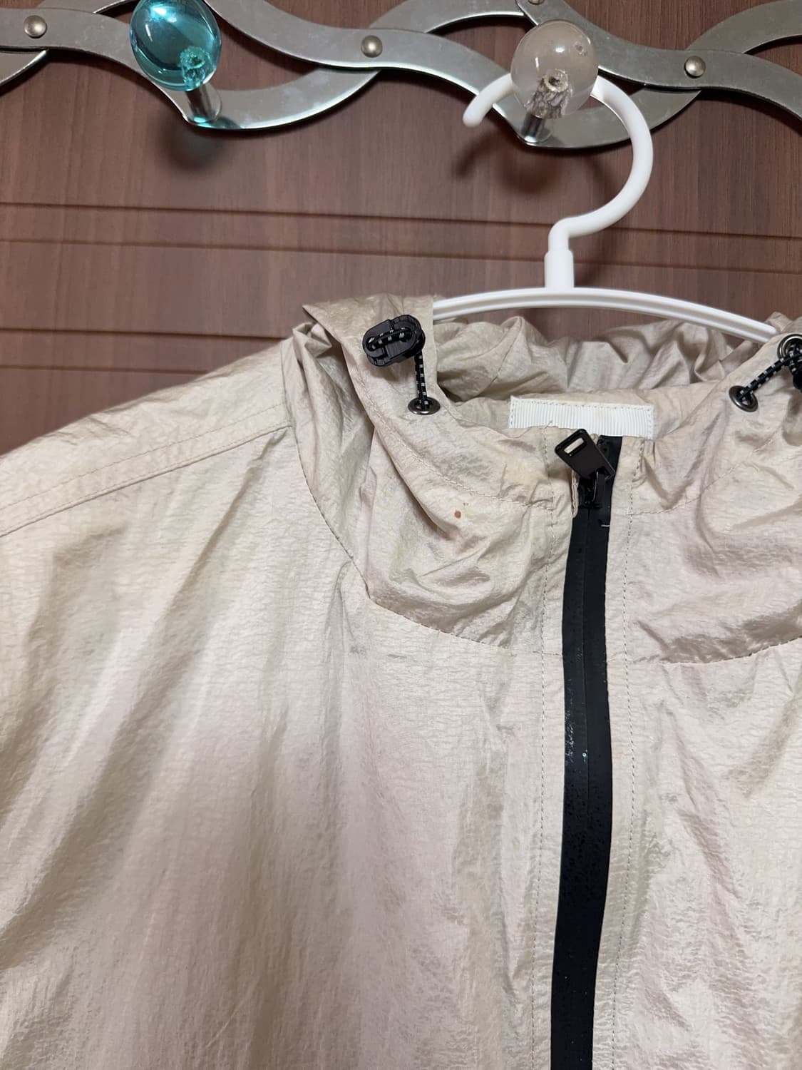 빈티지 서브컬쳐 디미트리블랙 나일론 바람막이 메탈 후드 베스트 조끼 상품이미지3