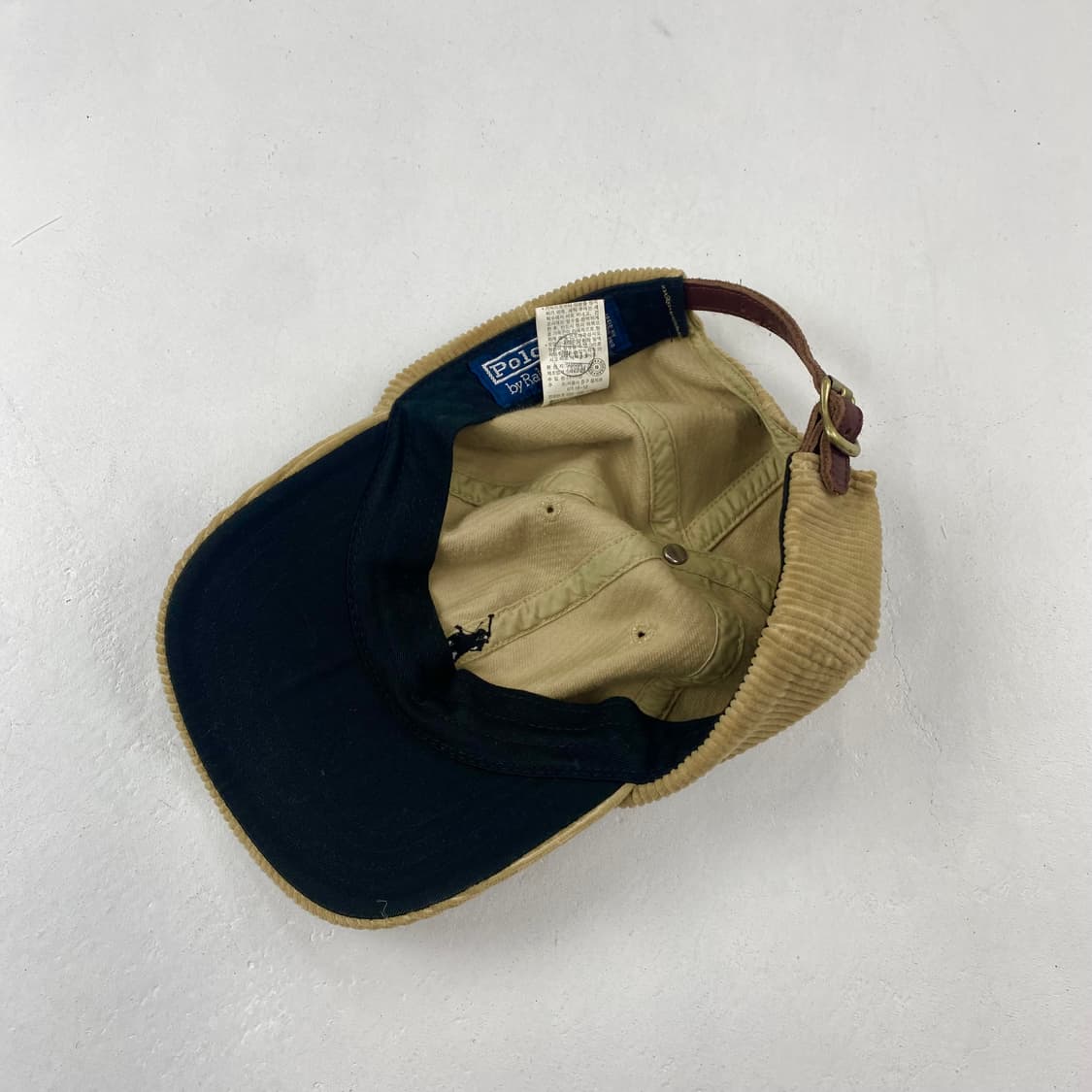 90s 폴로 베이지 코듀로이 볼 캡 상품이미지4