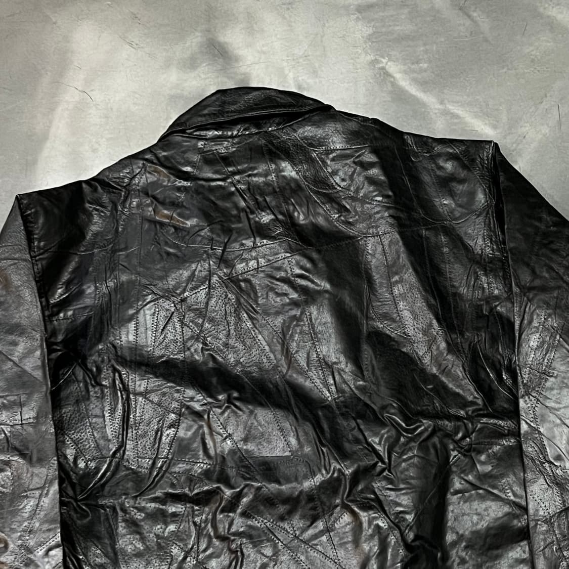  빈티지 스티치 리얼레더 카라 자켓 y15043 상품이미지5