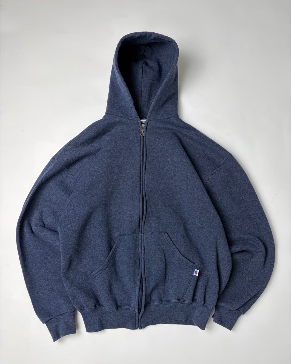 90s Russell Zip Up Hoodie (charcoal blue 상품이미지1