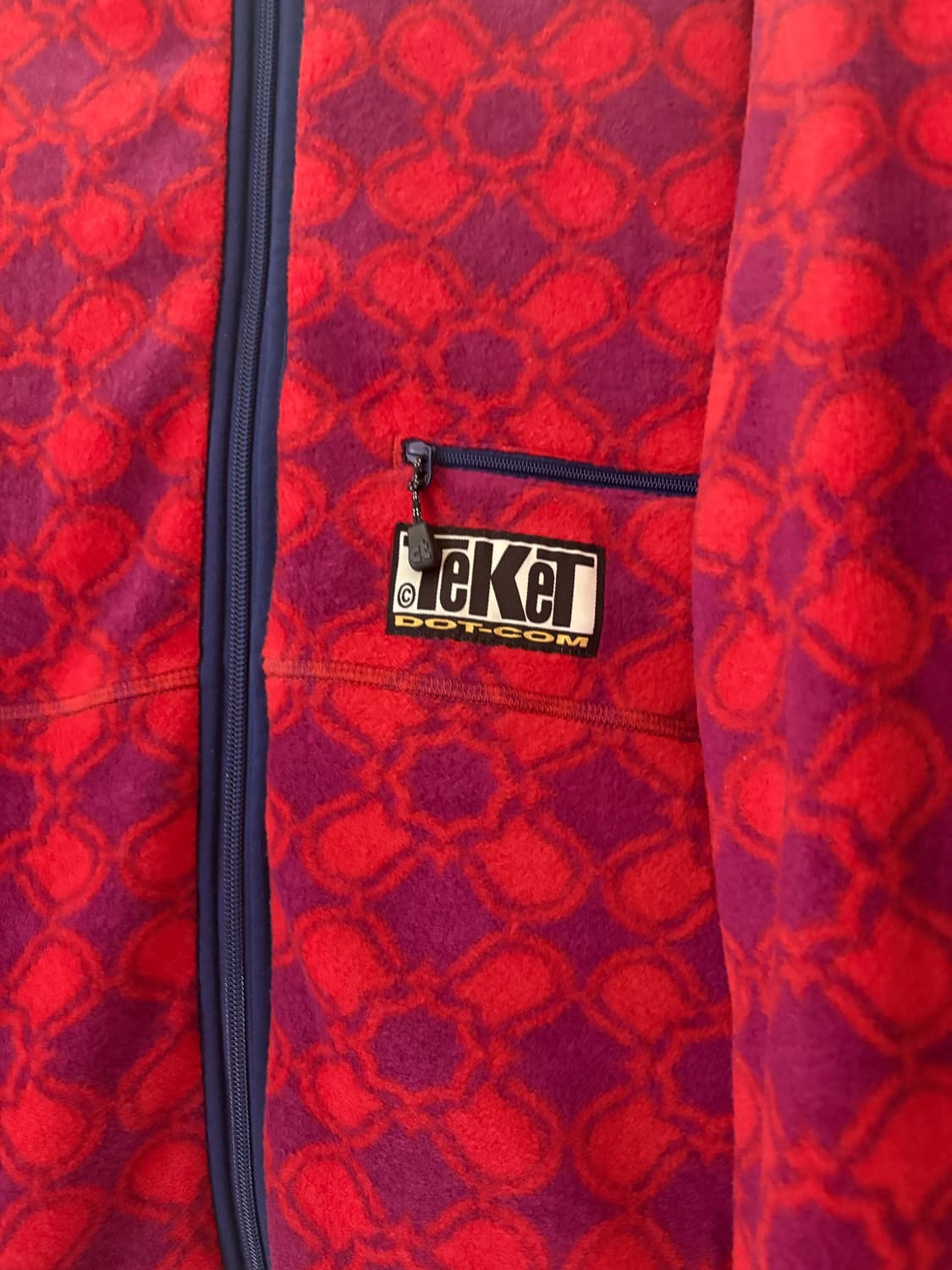 [ 테켓]Weekend Reversible Fleece Jaket Red 상품이미지2