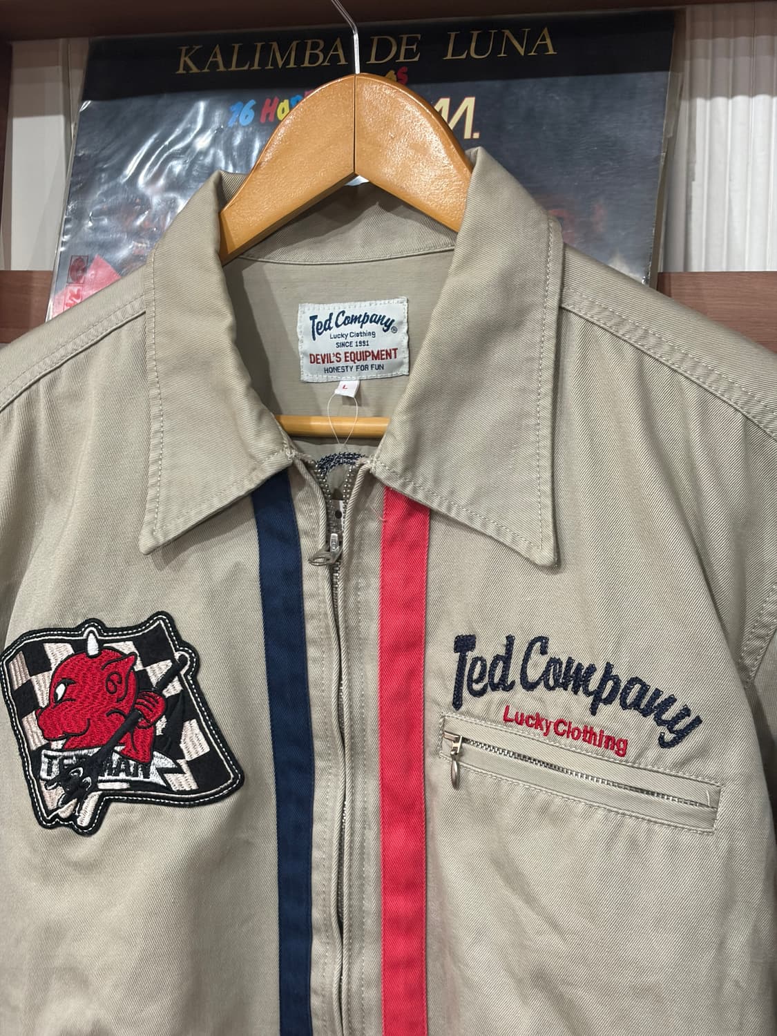 테드 컴퍼니 럭키 데빌 자수 워크자켓 L 상품이미지3