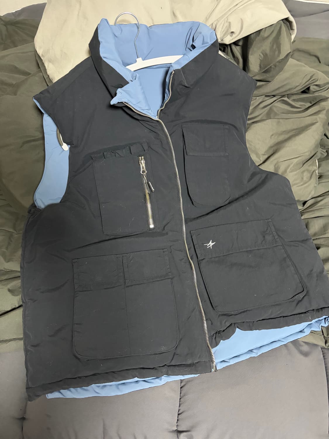 록히드마틴 양면 패딩조끼 2사이즈 (L) 상품이미지2